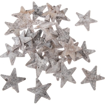 Hviezdičky sv. hnedá sada 30 ks