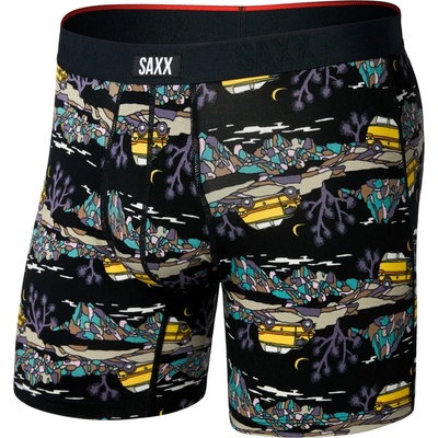 Saxx Мъжко синтетично термобельо Saxx Vibe Xtra Boxer Brief Fly Synthetic base layer - Escape To Joshua / Black - размер XXL (014-2279-2014)