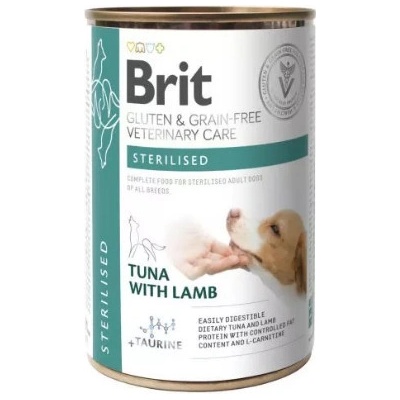 Brit Veterinary Diet Dog Gluten & Grain free Sterilised Tuna with Lamb 12 x 400 g