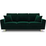 Cosmopolitan Design Зелен кадифен разтегателен диван с място за съхранение 235 cm Kyoto - Cosmopolitan Design (COS_3SF_2_A1_KYOTO6)