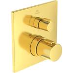 Ideal Standard Вграден смесител за душ Ideal Standard Ceratherm C100, цвят матово злато, без тяло за вграждане (A6956A2)