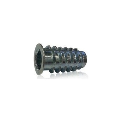 Závrtná matice s límcem M8x25 mm, typ D, zinek bílý