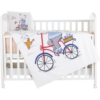Chipolino Спален комплект 5 части мече с колело (3800931060701)