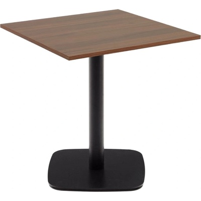Kave Home Ořechový bistro stolek Dina 70 x 70 cm