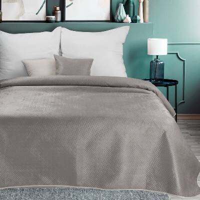 Takoy Sametový přehoz na postel LUIZ s geometrickým vzorem-HF-389824 200 x 220 cm