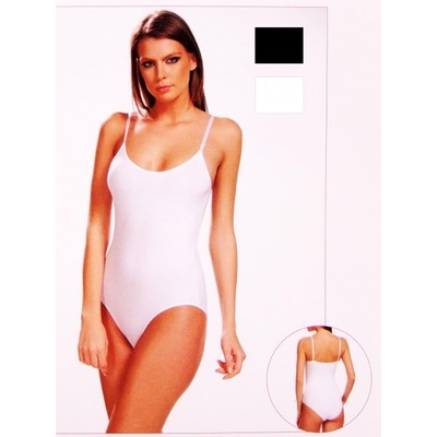 Dámske body tenké ramienka biele