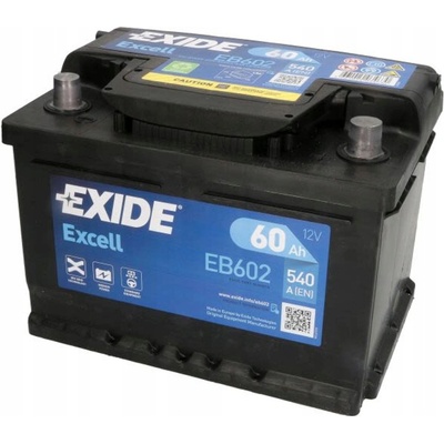 Exide Excell 12V 60Ah 540A EB602