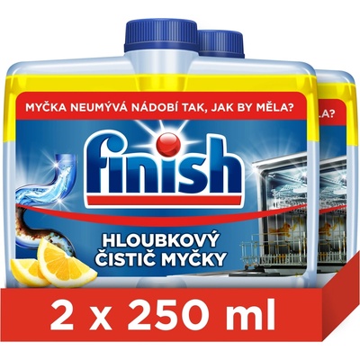 Finish Čisticí prostředek na myčku nádobí Lemon 2 x 250 ml