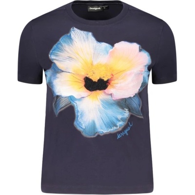 DESIGUAL Дамска тениска с къс ръкав desigual, Размер s, Цвят Синьо (26swtk03_bl5000)