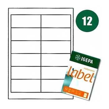 Igepa Group Mondi LABELS A4 IGEPA 96.5 X 42.3 MM WHITE (100)