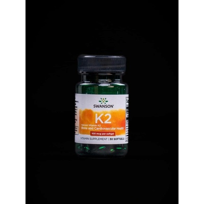 Swanson Vitamín K2 Natural 100 mcq 30 kapslí