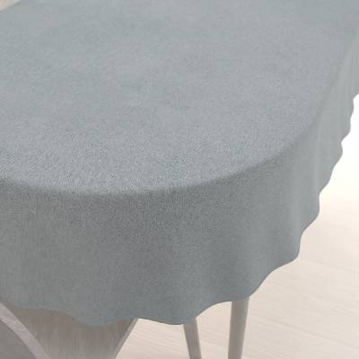 Biante Veľký oválny obrus BKL-605 Modrosivý režný 160x220 cm