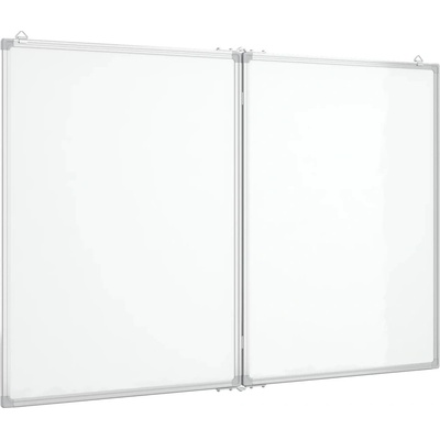 vidaXL Magnetická skládací tabule 120 x 100 x 1,7 cm hliníková