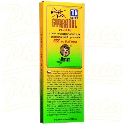 Branse Gvaranal guarana Forte 20 tablet – Hledejceny.cz