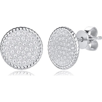 Silverino náušnice se zirkony 8735 SE08735CZZSW-1