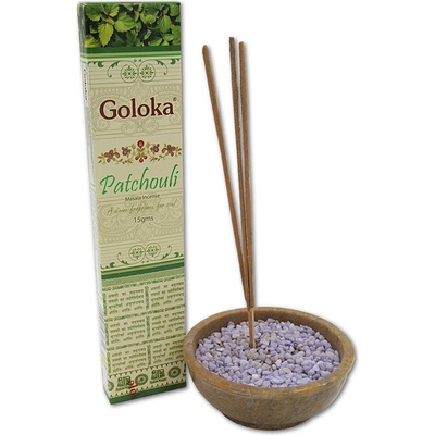 Goloka indické vonné tyčinky Masala Patchouli 15 g – Zboží Mobilmania