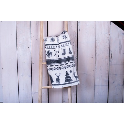 TiaHome deka mikroplyš Christmas Sivé 150x200