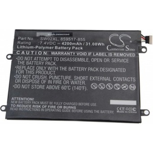 VHBW Батерия за HP X2 210 G2 / Notebook X2 10, SW02XL, 4200 mAh (888200846)