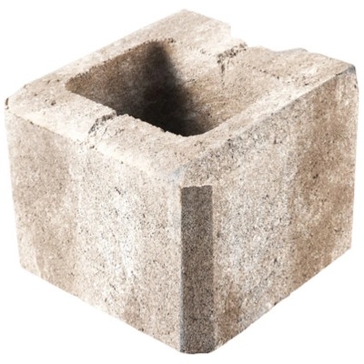 DITON Zdící tvarovka VISO Velikost: 20 x 20 x 15, Varianta: Viso koncový poloviční melír latte, Povrch: standard