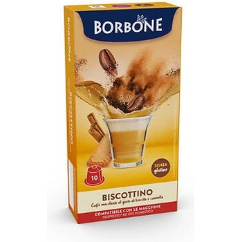 Image 1 of 10 бр. капсули Borbone Biscottino (вкус на бисквитка) съвместими с Nespresso®