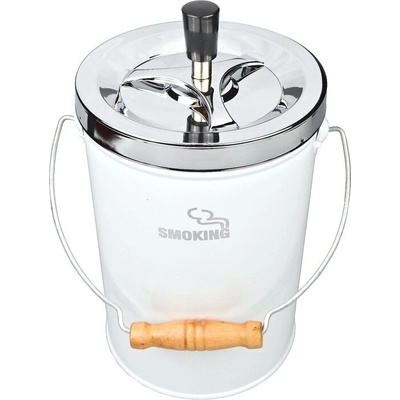 KRCZ Cigaretový popelník kovový otočný Bigger Smoke bílý – Zboží Dáma