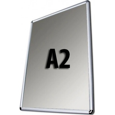 Jansen Display Klaprám A2 oblý roh profil 25 mm