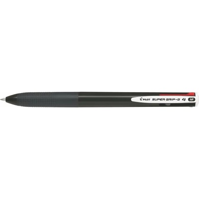 Pilot Химикалка, 0, 27 мм, с бутон, черна, PILOT "Super Grip G", четири цвята BPKGG-35M-B (BPKGG-35M-B)