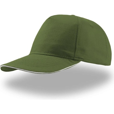 Atlantis Headwear Start Five Sandwich 5 panelová COT-33003984499 Zelená/černá