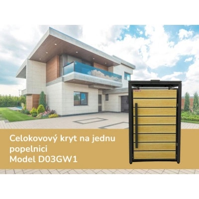 Scorpion elektro Přístřešek na popelnici D03GW1 antracit hnědý – Zboží Dáma