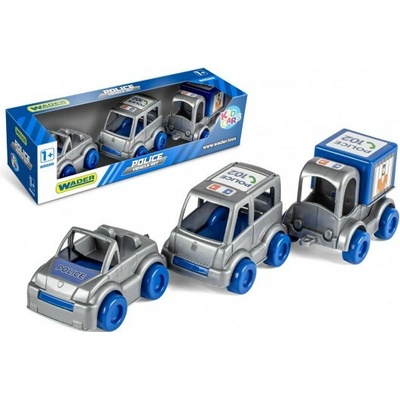 Wader 60024 Auto policie Kid Cars 3ks plast 10cm v krabičce 30x8x10cm 12m+
