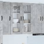 vidaXL Панел за миялна машина Kalmar Циментено сиво 80 x 31 x 100 см (884807)