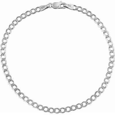SILVEGO Stříbrný náramek Curb Pancr 3,5 mm FNNS1015BS