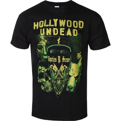 KINGS ROAD Мъжка тениска Hollywood Undead - Mask V4 - Black - KINGS ROAD - 20243865