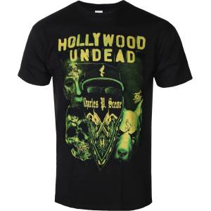 KINGS ROAD Мъжка тениска Hollywood Undead - Mask V4 - Black - KINGS ROAD - 20243865
