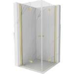 Mexen Mist-F Duo сгъваема душ кабина 70 x 70 см, прозрачна, златисто четка - 8A6-070L-070P-55-00 (8A6-070L-070P-55-00)