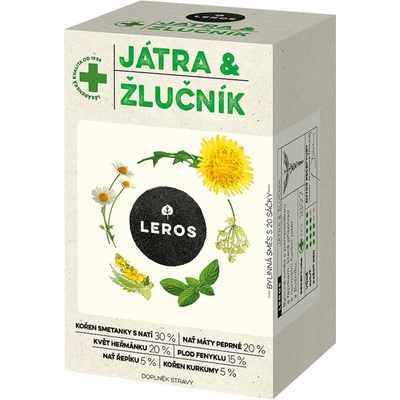 Leros na Pečeň žlčník porciovaný čaj 20 x 1,5 g