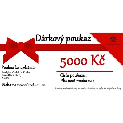 Dárkový poukaz 5000 Kč