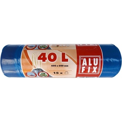 Alufix Торба за боклук alufix 40l с 26 микрона уплътнителна лента синя 15 броя msz40uninew (msz40uninew)