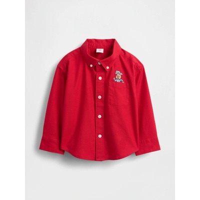 GAP Baby oxford košeľa Červená