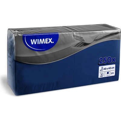 Wimex Ubrousek PAP FSC Mix 3V tmavě modrý 250ks 40x40cm