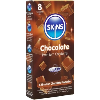 Skins - шоколадови презервативи (8 бр. )
