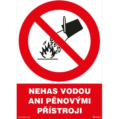Walteco Nehas vodou ani penovými prístrojmi 210x297mm, formát A4, plastová tabuľka Množstvo: 1 ks , 20015