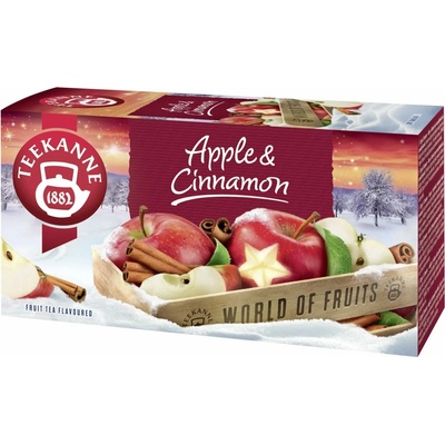 Teekanne World of Fruits Apple & Cinnamon ovocno-bylinný čaj 20 x 2,25 g