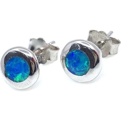 Jan Kos jewellery stříbrné náušnice s opálem 12110272
