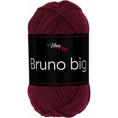 Vlna-hep Bruno big - akryl - objemná příze pro rychlé tvoření (klubko 200g) Bruno big: 410 Vínová