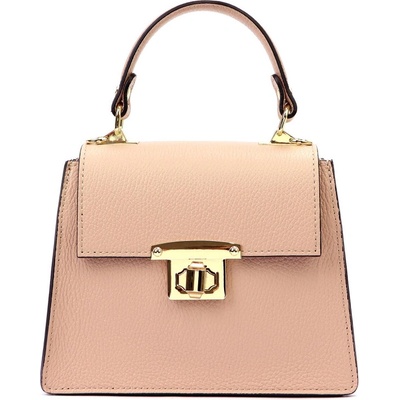 Luka kožená kabelka ružová