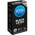EXS Condoms 12 бр. Черни презервативи EXS Black Latex