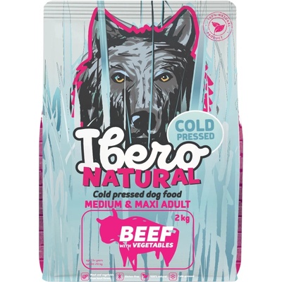Ibero Natural Cold Pressed Adult Dog Medium & Large Beef 2 kg