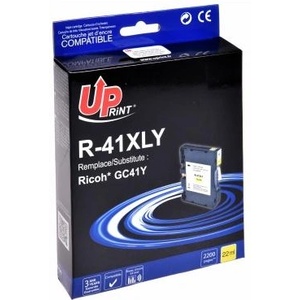 UPRINT Мастило гел UPRINT GC41M, RICOH, 36ml, 2500 копия, 405764, Yellow (model)