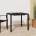 vidaXL Градинска маса антрацит 80x80x72 cм стомана (362743)